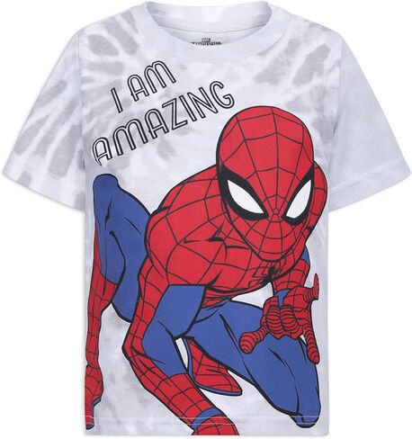 Marvel Spider-Man Boys Short Sleeve T-Shirt 3 Pack for Toddler and Big Kids in Saudi Arabia