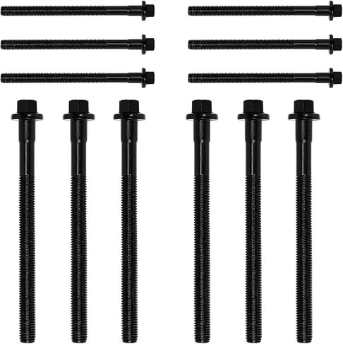Hex Autoparts Cylinder Head Bolt Set Compatible with 6842347 Volvo S60 Cross Country V60 Cross Country XC90 XC60 XC70 S80 S40 V70 1998-2016 850 93-97 Carbon Steel of Grade Level 10.9 Phosphating 12pcs in Saudi Arabia