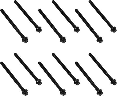 Hex Autoparts Cylinder Head Bolt Set Compatible with 6842347 Volvo S60 Cross Country V60 Cross Country XC90 XC60 XC70 S80 S40 V70 1998-2016 850 93-97 Carbon Steel of Grade Level 10.9 Phosphating 12pcs in Saudi Arabia