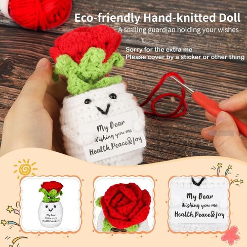 Religious Christian Gift for Women Mom, Christmas Gifts for Mon Women Grandma Sister Daughter Aunt Wife, Bible Verse Jar & Emotional Support Crochet Flower, Inspirational Birthday Gifts for Her in Saudi Arabia