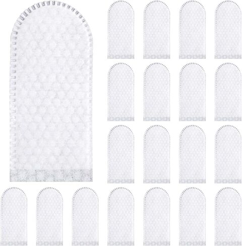 100 Pcs Cotton Finger Cots Finger Covers Protection for Finger Tips Comfortable and Breathable Wear-Resistant for Nails Cleaning Injured Fingers and Work (White) in Saudi Arabia