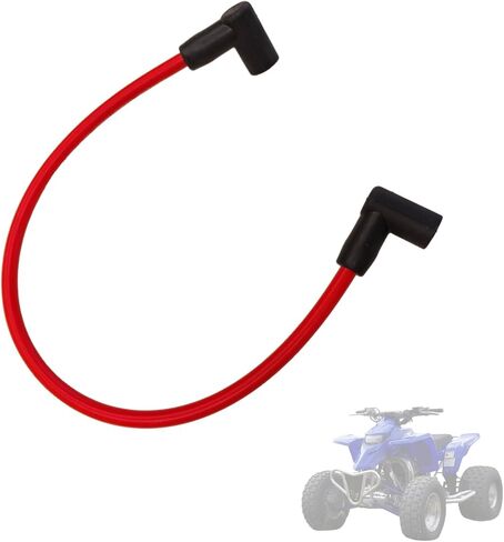 84059 Ignition Coil Wire, 18" 8.5mm Red 90° Boots High-Performance Coil to Spark Plug Cable, Compatible with HEI Style Terminal, Fit for Blaster 2 Coil in Saudi Arabia