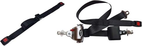 WOTS Lap & Shoulder Belt with Retractor |Ideal for Mini-Vans, Mobility Vans | Thicker Webbing, Self-Tensioning, Auto-Locking, Easy Installation, Light Weight, Auto-Rectractable | SAE J2249 Compliant in Saudi Arabia
