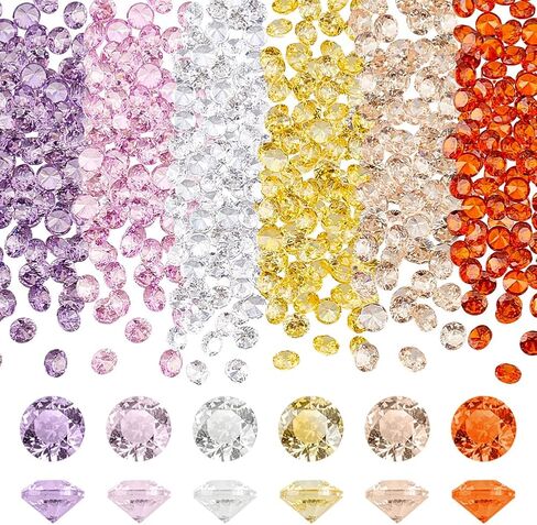 PH PandaHall 300pcs 6 Colors Cubic Zirconia Stone, 2mm Grade A Faceted CZ Diamante Rhinestone Gems Small Zirconia Gems Cabochons Loose Stones for Ring Earring Bracelet Nail Art DIY Jewelry Making in Saudi Arabia