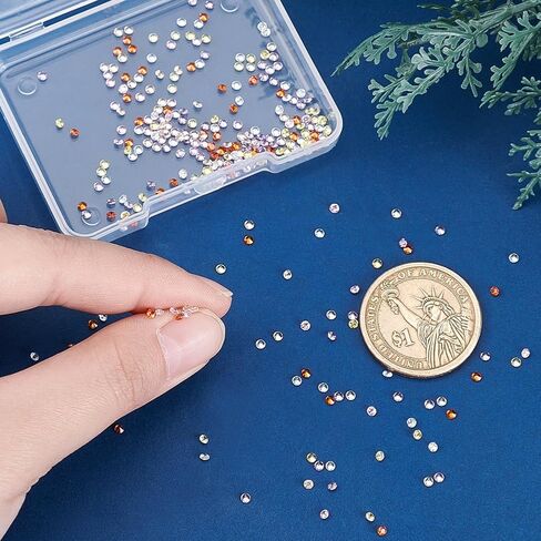PH PandaHall 300pcs 6 Colors Cubic Zirconia Stone, 2mm Grade A Faceted CZ Diamante Rhinestone Gems Small Zirconia Gems Cabochons Loose Stones for Ring Earring Bracelet Nail Art DIY Jewelry Making in Saudi Arabia