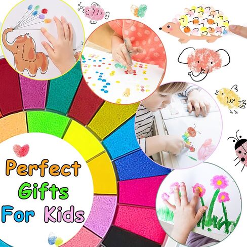 36 Colors Finger Paint Kit,Washable Funny Finger Painting Kit with Book,Art Painting Supplies for Painting DIY Crafts,Early Learning,Travel Activities,Gifts in Saudi Arabia