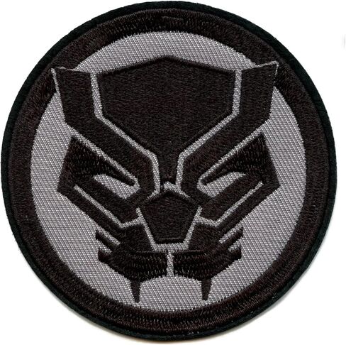 Marvel Black Panther Patch Mask Logo Embroidered Iron On in Saudi Arabia