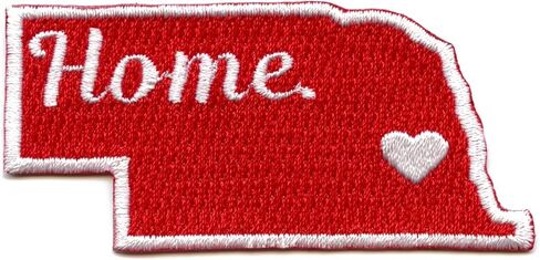 Nebraska Home State Patch College محاكاة ساخرة مطرزة على "M" in Saudi Arabia