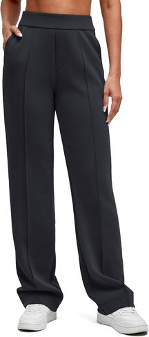 G4Free Smoofit Modal Soft Straight Leg Sweatpants for Women Elastic High Waist Casual Lounge Dress Pants with Pockets in Saudi Arabia