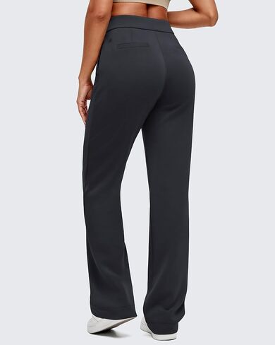 G4Free Smoofit Modal Soft Straight Leg Sweatpants for Women Elastic High Waist Casual Lounge Dress Pants with Pockets in Saudi Arabia