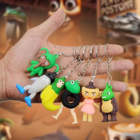 24Pcs Italian Brainrot Keychain 50Pcs Italian Brainrot Stickers Tralalero Tralala Ballerina Cappuccina Keychain and Stickers for Kateboard, Laptop, Water Bottle, Halloween Christmas Birthday Decor in Saudi Arabia