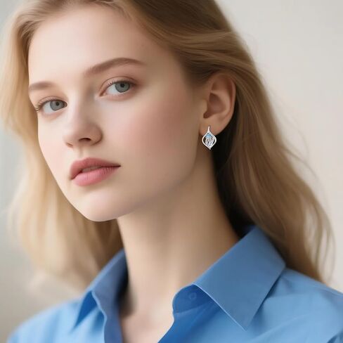POPLYKE Jellyfish/Octopus Leverback Earrings for Women 925 Sterling Silver Ocean Earrings Drop Dangle Ocean Jewelry Gifts for Girls in Saudi Arabia