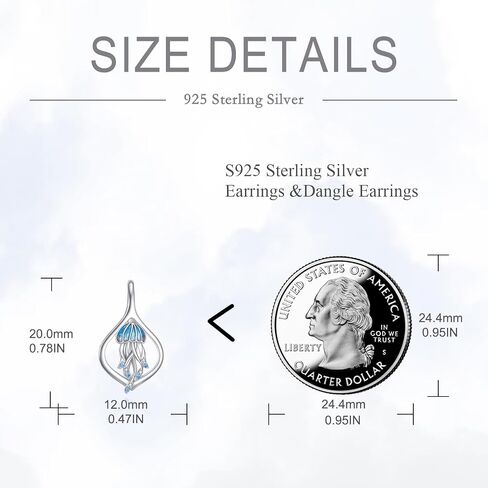 POPLYKE Jellyfish/Octopus Leverback Earrings for Women 925 Sterling Silver Ocean Earrings Drop Dangle Ocean Jewelry Gifts for Girls in Saudi Arabia