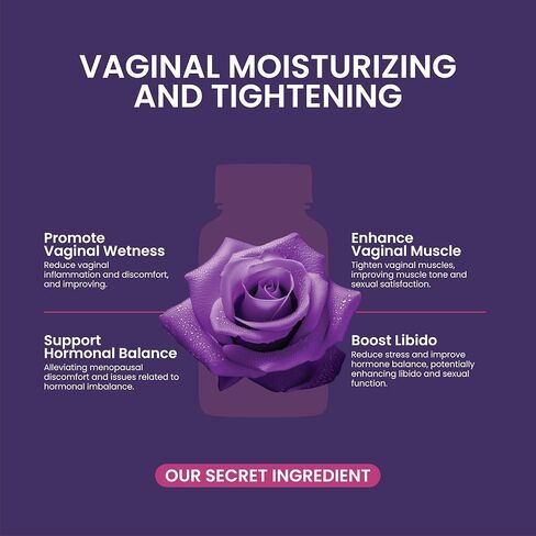 Feminine Wetness & Balance Support – Women Hydration & Wellness Capsules, 60 Count – Enhances Lubrication, Reduces Dryness & Friction – Natural Supplement for Women - Manjakani & Slippery Elm in Saudi Arabia