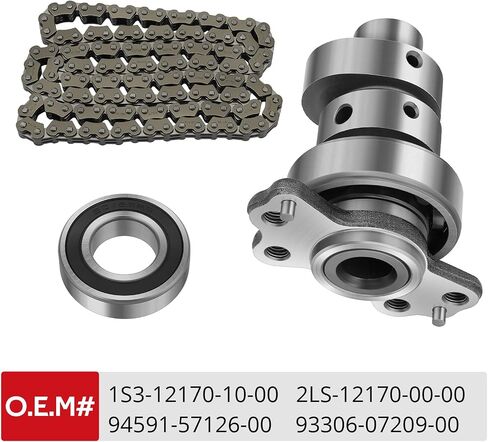 Javik Camshaft Assy & Bearing ملاءمة لـ Yamaha Raptor 700 YFM700 2009-2024 ، O.E.M#1S3-12170-10-00 2LS-12170-00-00 in Kuwait