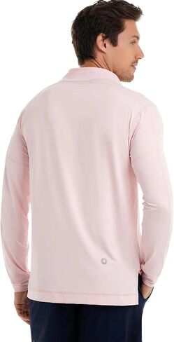 Men's UPF 50+ Sun Protection Mock Zip Active Top in Kuwait
