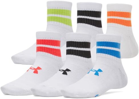 Under Armour Boys' Youth Essential Quarter Socks 6 Pack in Saudi Arabia