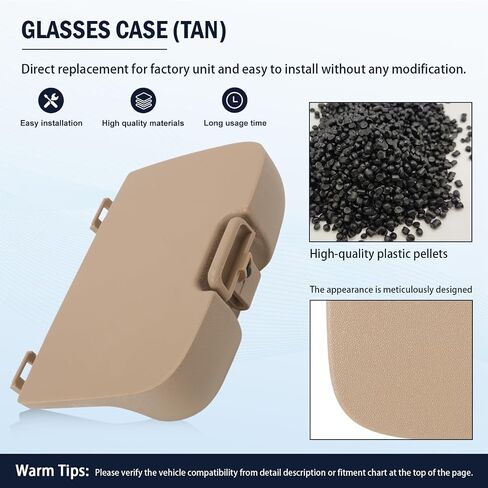 Replacement Overhead Console Sunglasses Holder Box Tan Storage Bin Fits 2002-2007 F250 F350 F450 Super Duty w/Out Sunroof 2C3Z 7811586 BAA in Saudi Arabia