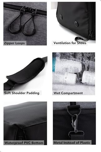 Fitgriff® Gym Bag V2 للرجال والنساء مع مقصورة الأحذية والرطوبة - حقيبة واق من المطر للسفر والرياضة واللياقة والتمرين in Kuwait