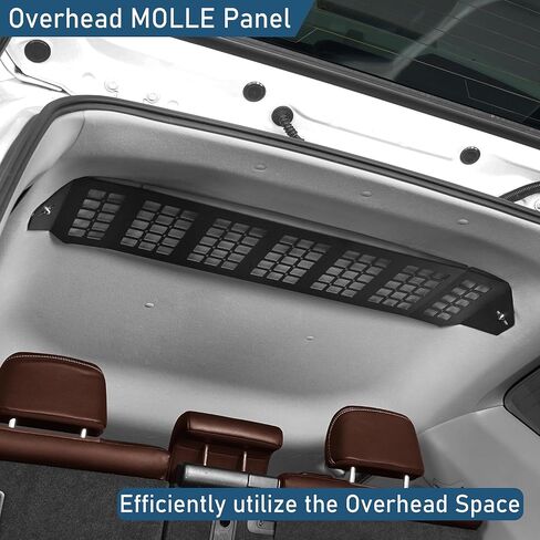 Hooke Road 4Runner Rear Overhead Storage MOLLE Panel Cargo Rack for 2010-2024 Toyota 4Runner 5th Gen, Trunk Cargo Shelf Interior Accessories Steel in Saudi Arabia