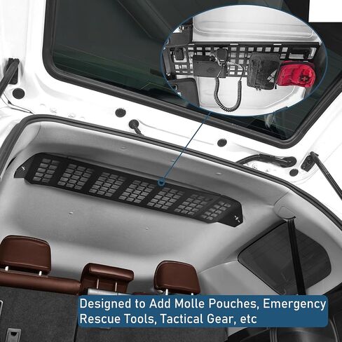 Hooke Road 4Runner Rear Overhead Storage MOLLE Panel Cargo Rack for 2010-2024 Toyota 4Runner 5th Gen, Trunk Cargo Shelf Interior Accessories Steel in Saudi Arabia