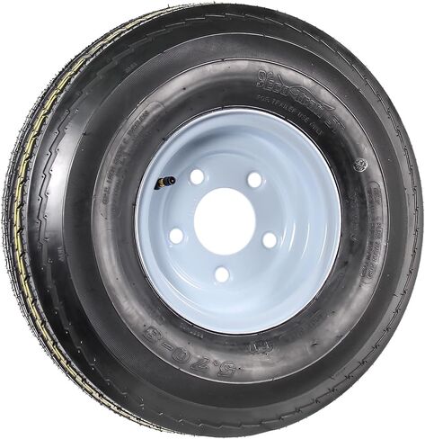 إطارات مقطورة ecustomrim 2-pack على الحافات 5.70-8 570-8 5.70 × 8 8 بوصة. نطاق الحمل B 5 Lug While-ضمان لمدة عامين مع الطريق المجاني in Saudi Arabia