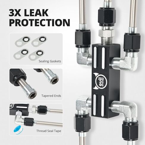 Evil Energy LS Stains Stains Stainant Crossover Steam Veath Kit Red ، Complete LS Steam Port Kit مع أختام مقاومة للتسرب ، تناسب محركات 6.0 LS1 LS2 LS3 LS6 LS7 LSX in Kuwait