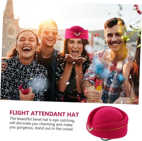 نساء قبعة قبعة Air Hostess Cap Pilot Hat Coftores Ascistory Ascivery عيد ميلاد in Saudi Arabia