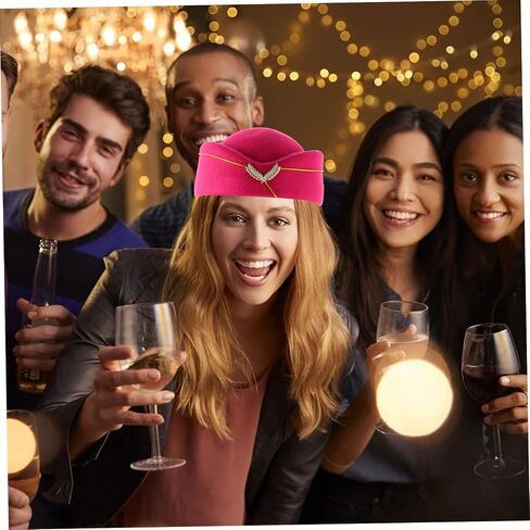 نساء قبعة قبعة Air Hostess Cap Pilot Hat Coftores Ascistory Ascivery عيد ميلاد in Saudi Arabia