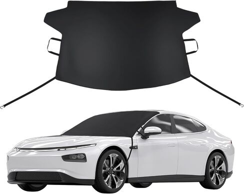 Windshield Cover for ice and Snow | 600D Three-Layer Composite Waterproof,Sunshade,Dustproof Fabric |Windshield Snow Cover for car, SUV, Truck|Winter car Accessories|car Windshield Cover in Saudi Arabia