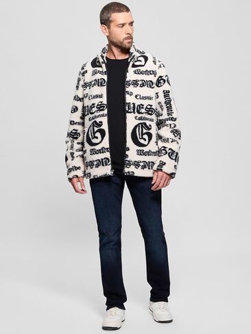GUESS Men's Jacquard Sherpa Jacket in Saudi Arabia
