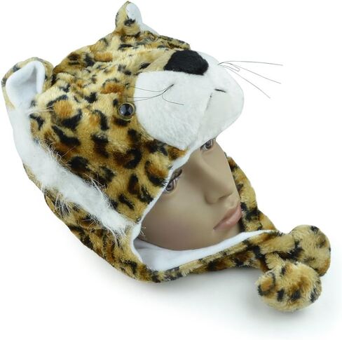 Animal Hats for Adults with Mitten or Pom Pom Knit or Plush Cute Winter Hats Substitute for Beanie in Kuwait