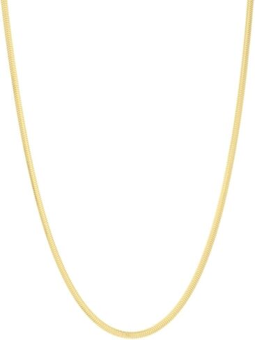 Floreo 14k Yellow Gold 2.6mm Oval Snake Chain Necklace in Saudi Arabia