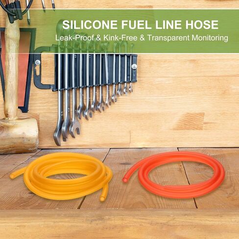 Fuel Line Hose Tube, Petrol Fuel Gas Line Pipe Hose Tubing, 1/4" ID 9.9 ft Fit for Small Engine String Trimmer Chainsaw Blower Lawn Mower and Other Power Tools (Purple) in Kuwait