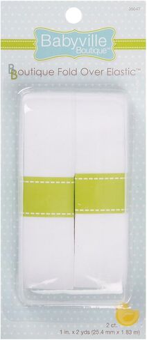 Babyville Boutique 35124 Fold Over Elastic, Stars & Solid Red in Saudi Arabia