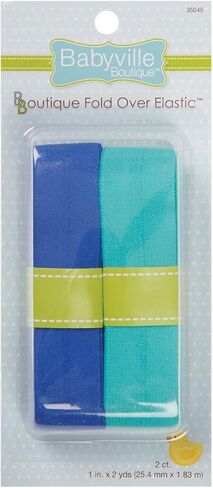 Babyville Boutique 35124 Fold Over Elastic, Stars & Solid Red in Saudi Arabia