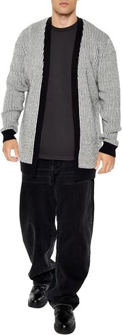 Forever 21 Men's Striped Cardigan Sweater in Saudi Arabia