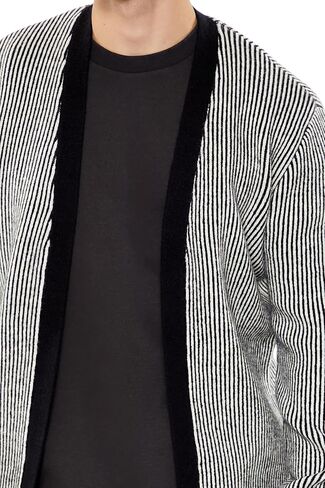 Forever 21 Men's Striped Cardigan Sweater in Saudi Arabia