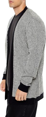 Forever 21 Men's Striped Cardigan Sweater in Saudi Arabia