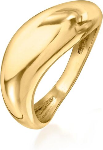 Ross-Simons 18kt الذهب على حلقة النحت الإسترليني in Saudi Arabia