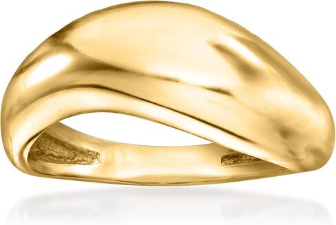 Ross-Simons 18kt الذهب على حلقة النحت الإسترليني in Saudi Arabia