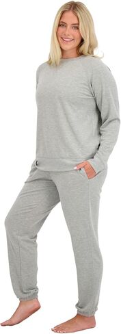 Womens Lounge Set, 2 Piece Airport Travel Set 2025, Lightweight, Soft and Cozy, Sizes XS-3X in Saudi Arabia