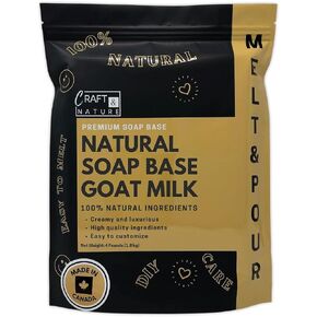 Craft & Nature Unscented Donkey Milk Moisturizing Glycerin Melt And Pour Soap Base Donkey Milk (Unscented) in Saudi Arabia