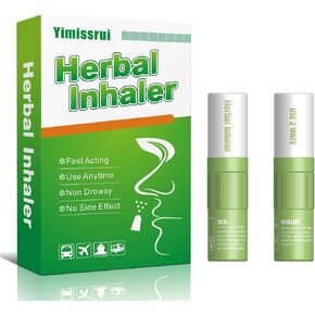Nausea Relief Herbal Inhaler - Portable Travel Essential, Non-Drowsy, Fast-Acting, Natural Motion Sickness Relief Stick for Plane, Cruise, Car, Morning Sickness in Saudi Arabia