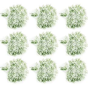 120 PCS BABY BRASE الزهور الاصطناعية بشكل كبير ， الزهور الاصطناعية الاصطناعية الاصطناعية التنفس الغجر الزهور الفقرة ديكورات لحفل الزفاف ديكور المنزل (120 جهاز كمبيوتر) in Kuwait