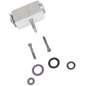 KarParts360 For Chevy Traverse 2018 2019 2020 2021 Thermal Expansion Valve Set | Aluminum Natural | Female Liquid Outlet and Inlet Fitting | Female Suction Outlet and Inlet Fitting | For 23224322 in Kuwait