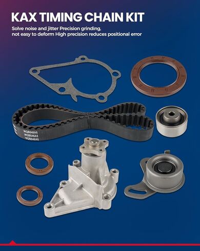 KAX Timing Belt Kit with Sprocket Compatible with Montero Sport 1997-2003, Sebring 1995-2005, Eclipse 2000-2005, Stratus 1995-2005 MD307487, MD319022, MD140071, MD978743 in Saudi Arabia