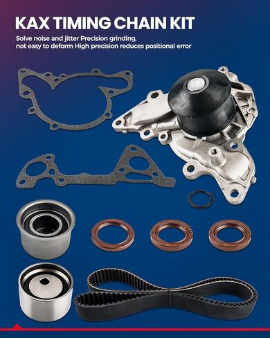 طقم حزام توقيت KAX مع ضرس متوافق مع Montero Sport 1997-2003، Sebring 1995-2005، Eclipse 2000-2005، Stratus 1995-2005 MD307487، MD319022، MD140071، MD978743 in Saudi Arabia