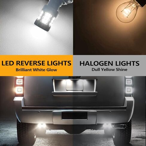 7440 LED مصابيح إضاءة عكسية متوافقة مع Chevy Suburban Tahoe 2007-2014 ، 7441 لمبة ، الضوء الأبيض ، التوصيل والتشغيل ، حزمة 2 in Saudi Arabia