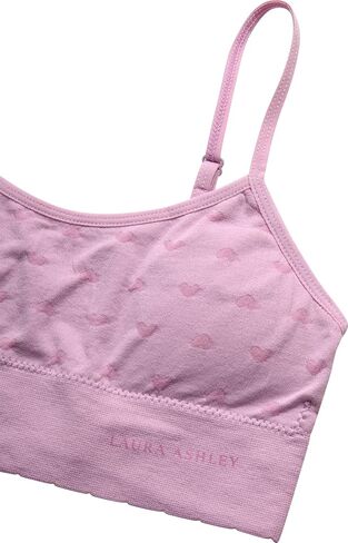 Laura Ashley Girls Training Bras - 3/6 Pack Soft Stretch Cami Bralette, Breathable Bras for Teens with Removable Pads (30-36) in Kuwait